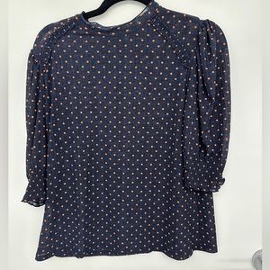 ZARA polka dot top